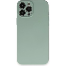 sbodurhome Apple Iphone 13 Pro Kılıf Nano Içi Kadife Silikon - Su Yeşili