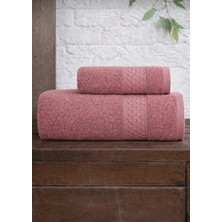 Mela Home Petek 2'li Banyo Havlu Seti Hamam Takımı- El ve Yüz Havlusu- Çeyiz - Hediyelik 100% Pamuk