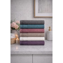 Mela Home Luna 50*90 cm 6'lı El ve Yüz Havlu Seti- Çeyizlik- Hediyelik - Mutfak %100 Pamuklu