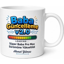 Tupya Gift Update Baba Yazılı Komik Teknoloji Kupa Bardak Babalar Günü Hediye