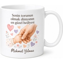 Tupya Gift Torundan Dedeye Babalar Günü Hediye Kupa Bardak Özel Tasarım Porselen