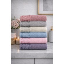 Mela Home Mine 50*90 cm 6'lı El ve Yüz Havlu Seti- Çeyizlik- Hediyelik - Mutfak %100 Pamuklu