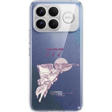 TechTree Poco F8 Ultra Uyumlu 777 Melek Tasarımlı Baskılı Silikon Kılıf