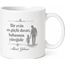Tupya Gift Yuvamızın Güvencesi Baba Yazılı Kupa Bardak Babalar Günü Hediyesi