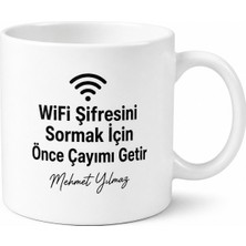 Tupya Gift Baba Wifi Şifresi Yazılı Komik Kupa Bardak Babalar Günü Hediyesi