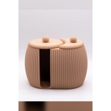 Genç 3D Çift Bölmeli Pamuk & Kulak Çubuğu Düzenleyici | Cotton Pad & Cotton Swab Holder