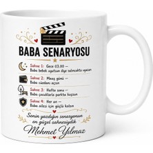 Tupya Gift Baba Senaryosu Yazılı Eğlenceli Kupa Bardak Babalar Günü Hediye