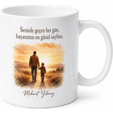 Tupya Gift Baba Ile Güzel Günler Temalı Kupa Bardak Babalar Günü Hediyesi Özel Tasarım