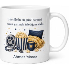 Tupya Gift Babamla Film Gecesi Yazılı Kupa Bardak Babalar Günü Hediyesi Baskılı Kupa