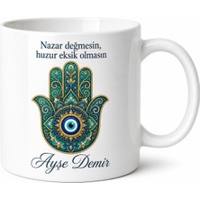 Tupya Gift Fatma Ana Eli Temalı Baskılı Kupa Bardak Manevi Hediye Porselen Mug