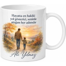 Tupya Gift Unutulmaz Anılar Babamla Yazılı Kupa Bardak Babalar Günü Hediye