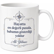 Tupya Gift Babam Rol Modelim Yazılı Kupa Bardak Babalar Günü Hediyesi Özel Tasarım