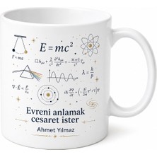 Tupya Gift Fizik Formülü Temalı Baskılı Kupa Bardak Bilim Hediye Porselen Mug