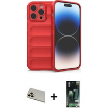 Marsilyan™- iPhone 13 Pro Max Kılıf Atlas Koleksiyonu - Şeffaf 360 Full Body Arka Koruyucu + Rainbow Kamera Lens Koruma Cam - Regd