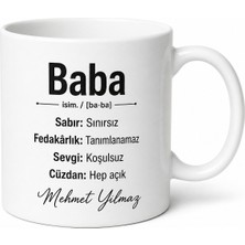 Tupya Gift Baba Sözlüğü Yazılı Eğlenceli Kupa Bardak Babalar Günü Hediyesi