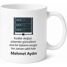 Tupya Gift Sistem Yöneticisi Baba Yazılı Kupa Bardak Babalar Günü Hediyesi