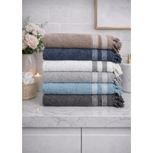 Mela Home Bağlama Detaylı 50*90 cm 6'lı El ve Yüz Havlu Seti- Çeyizlik- Hediyelik - Mutfak %100 Pamuklu