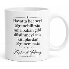 Tupya Gift Babalık Dersleri Yazılı Kupa Bardak Babalar Günü Özel Hediye Baskılı