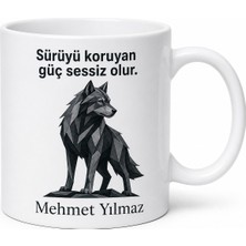 Tupya Gift Alfa Baba Yazılı Güç Temalı Kupa Bardak Babalar Günü Hediyesi Özel Tasarım