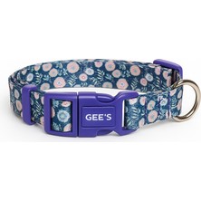 Gee's Premium Klipsli ve Renki Desenli Lavender Köpek Boyun Tasması