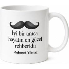 Tupya Gift Amca Için Mesajlı Hediyelik Baskılı Kupa Bardak Esprili Hediye