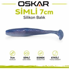 İndirimlab Oskar Simli Silikon Balık 7cm Kokulu