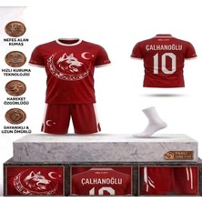 Taha spor Türkiye Euro 2026 Hakan Çalhanoğlu Çocuk Forması Takımı 3 Lü Set Forma+Şort+Çorap (Kod:04)