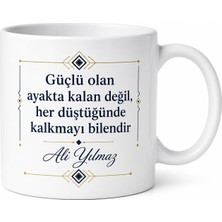 Tupya Gift Abi Için Kişiye Özel Isimli Baskılı Kupa Bardak Doğum Günü Hediyesi