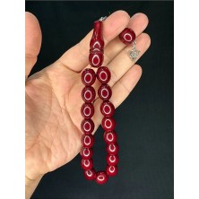 Anemore Collection Efe Boy Maskot Şak Şak Tesbih Akrilik Bordo Büyük Boy T-739