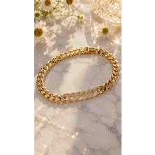 Xuping Gourmet Zincir Bileklik Gold Renk Taş Detaylı Premium Kadın Bileklik