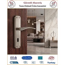 Gross AVM Bravo Aynalı İç Oda Kapı Kolu - Nikel Saten - ODA