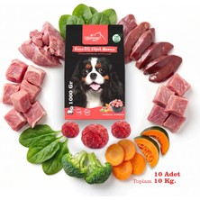 Çiğmamam Kuzu Etli Tahılsız Barf Köpek Maması 10 kg - 1000 G x 10