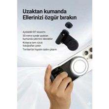 Zenvia Bluetooth Manyetik Telefon Yapıştırma Kavrama Halka Dolgu Işığı Ile Magsafe Selfie Klips