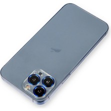 Zenvia Apple Iphone 12 Pro Metal Kamera Lens Koruma Cam - Mavi