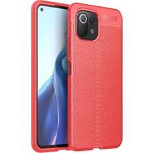 Zenvia Xiaomi Mi 11 Lite Kılıf Auto Focus Kapak - Kırmızı