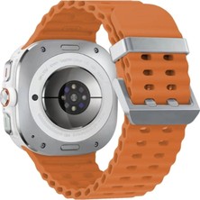 Zenvia Watch 7 Ultra KR417 Rug Silikon Kordon (Saat Değildir) - Turuncu