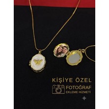 Melisa Takı & Aksesuar 316L Çelik Gold Renk Açılır Resimli Kolye ( fotoğraf eklenebilir)