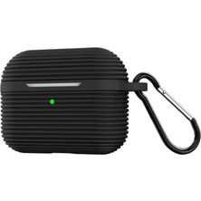 Zenvia Apple Airpods Pro 3 (3.nesil) Raven Silikon Kılıf - Siyah