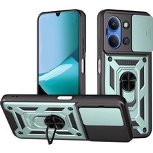 Zenvia Xiaomi Redmi 15C 4g Pars Lens Yüzüklü Silikon - Yeşil