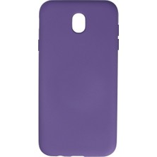 Zenvia Samsung Galaxy J7 Pro / J730 Kılıf Nano Içi Kadife Silikon - Mor