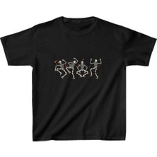 Zenvia Unisex Çocuk Baskılı T-Shirt - Siyah