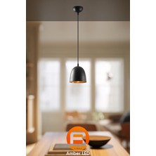 UltraMint Modern Siyah Metal Sarkıt Aydınlatma, Mutfak ve Salon Için E27 Uyumlu