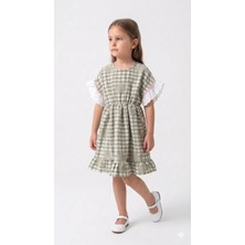 Mini Baray Kız Çocuk Fırfırlı Yazlık Pamuk Viskon Elbise (2-5 Yaş)