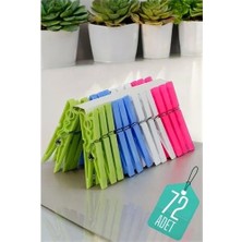 Zenvia Plastik Çamaşır Mandalı 72 Adet 714510