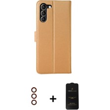Marsilyan™- Galaxy S23 Plus Kılıf Siluet Işık Serisi - Siyah 6d Antistatik Mat Seramik Hayalet Nano Ekran Koruyucu + Metal Kamera Lens - Kı