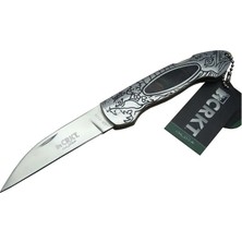 Zenvia Cr 0124 Kamp Çakı 20 cm - Metal Desenli Sap, Kılıflı, Kutulu