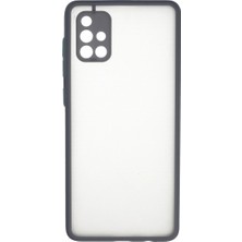 Zenvia Samsung Galaxy A71 Kılıf Montreal Silikon Kapak - Gri