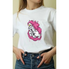 Zenvia Unisex Oversize 24/1 Penye Dtf Baskılı Tişört - DTF117