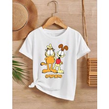 Zenvia Çocuk Unisex Baskılı T-Shirt - Beyaz