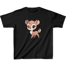 Zenvia Unisex Çocuk Baskılı T-Shirt - Siyah